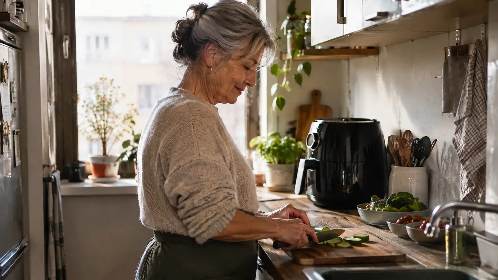 How to Cook for One in a Small Kitchen With an Air Fryer